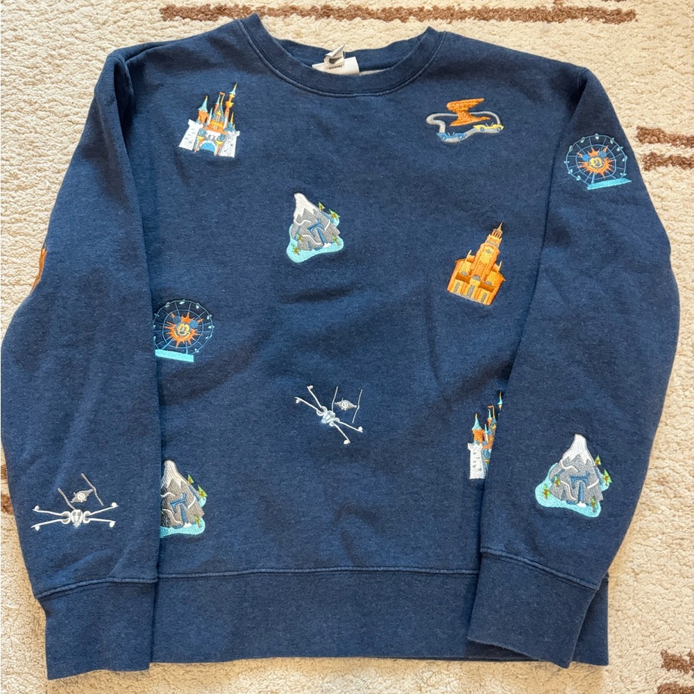 Disneyland Embroidered Logo Crewneck Sweatshirt